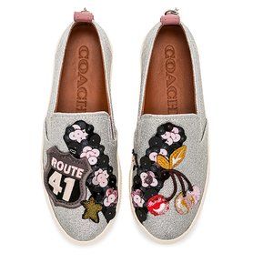 ❌❌❌SOLD❌❌❌‼️Coach 1941 Cherry❌❌❌ Patches Slip On Sneaker Sz 10